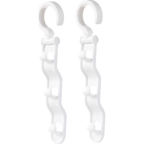 CSPARKV 2er-Pack platzsparende Kleiderbügel, Hemdenbügel, multifunktionale Kleiderbügel, Garderobenbügel (1/5)
