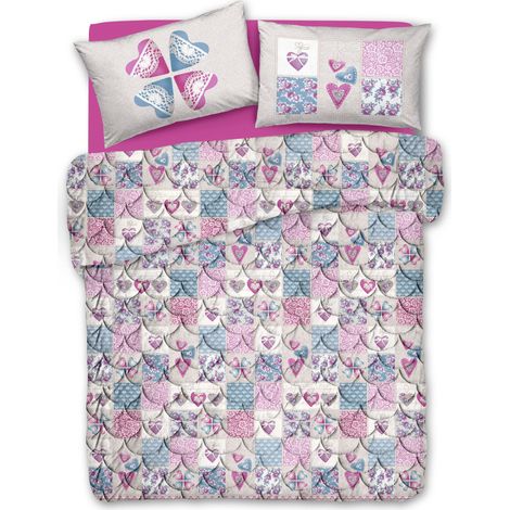 Trapuntino primavera made in Italy 2 misure trapunta leggera 4 colori Fucsia - 2 Piazze
