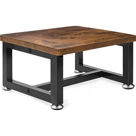 Marchepied Enfant 1 marches, Cadre métal Lourd, Repose-Pieds Bois Stable poutre inférieure épaisse fixe, jusqu'à 100 kg, tabouret pour enfant, cuisine, lit, salle de bain, chambre