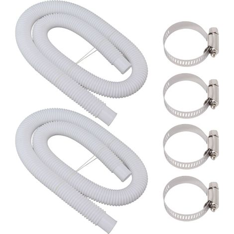 Ersatz-Poolschläuche und -Klemmen mit Schlauchclips für 300, 330, 530, 300, 300 und 3000 Gallonen-Poolpumpen FLITI (1/4)