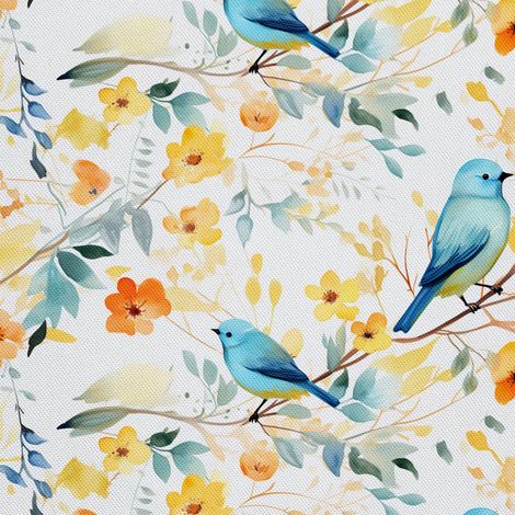 Tela decorativa para exteriores Oxford - Pájaros - DX3050 (1/5)