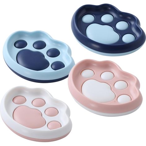 4 porte-savons décoratifs, plastique - pour savon solide (1/5)