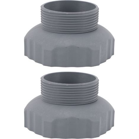 2 Adaptateurs Tuyau Piscine 11239 – Accessoire Écumoire Hors Sol Raccords Muraux Intex, Connexion Fiable pour Pompe Filtration (1/5)