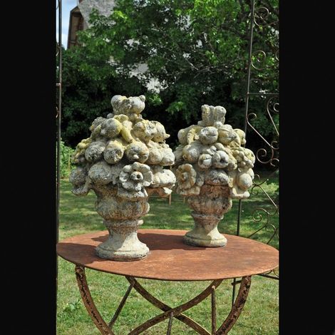 Paire de bouquets fleuris Perla 58x35x21cm (1/2)