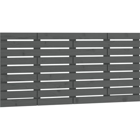 Maison Exclusive - Wand-Kopfteil Grau 146x3x63 cm Massivholz Kief