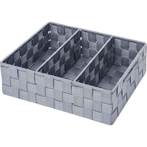 Organisateur de salle de bain Adria avec poignée grise - Organisateur de salle de bain Capaci (1/5)