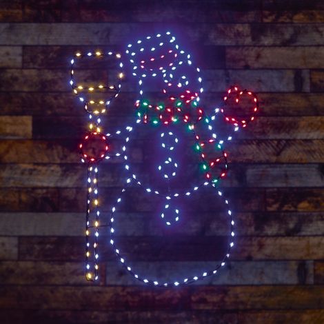 Premier Flexibrights Snowman Christmas Decoration 238 Lights - 59cm (1/2)