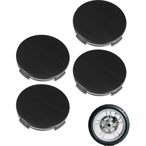4 Pièces Cache Moyeu 60mm - ABS Noir Universel - Protection Roue Centrale - Installation Facile - Pour Véhicules Divers - Diamètre 60mm (1/5)