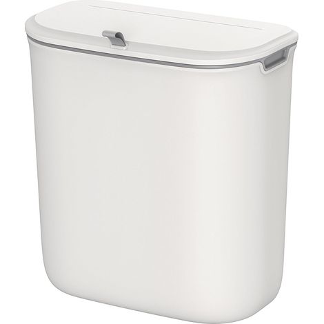 Poubelle de Cuisine Suspendue, 9L, avec Couvercle, Déchets Alimentaires, Poubelle Murale, à Accrocher sur Placard, Armoire de Cuisine, Sous l’Évier (1/5)