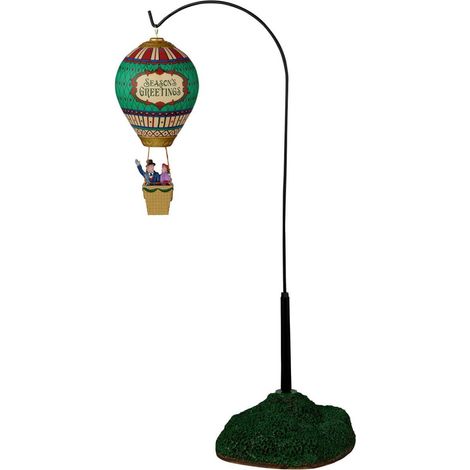 Mongolfiera vittoriana, accessorio per villaggio di Natale in Resina (1/2)
