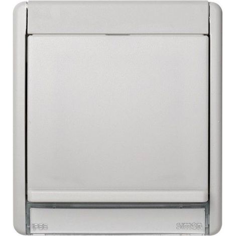 Rahmen mit durchscheinender neutraler Abdeckung für Leuchtfeuer 75370-39 Simon 44 Aqua 4400036-102