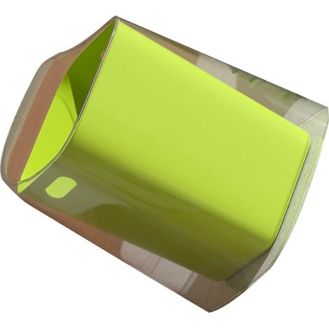 Poubelle de bureau sans couvercle, grande capacité, mini-poubelle de comptoir pour chambre ou salon, verte (1/5)