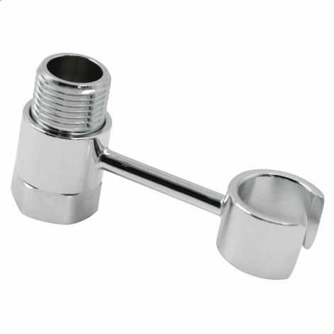 x 20 mm shower head holder, 360° adjustable universal bracket, wall mount for bathroom toilet shower, manually replaceable, no drilling required, YMYNY