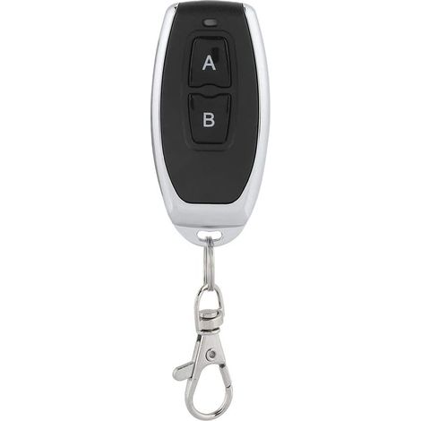 Télécommande 433 MHz avec boutons AB, émetteur sans fil en métal, code d'apprentissage, télécommande universelle intelligente (1/5)