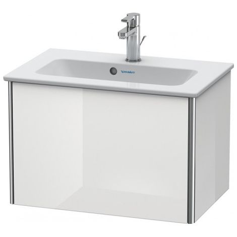 Duravit XSquare Vanity unit Compact mural 61,0x38,8 cm, 1 tiroir, pour lavabo ME by Starck 234263, Couleur (avant/corps): Laque brillante blanche - XS406508585