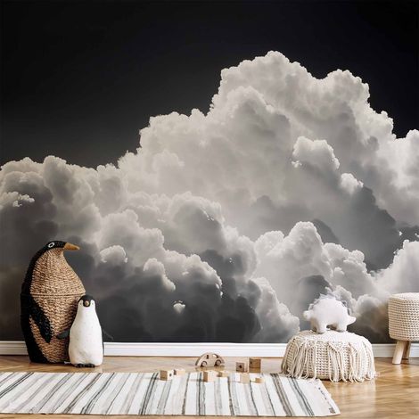 Fototapete – Entdecken Sie das endlose Spiel von Sonnenlicht, Wolken und Schatten am Himmel (1/4)