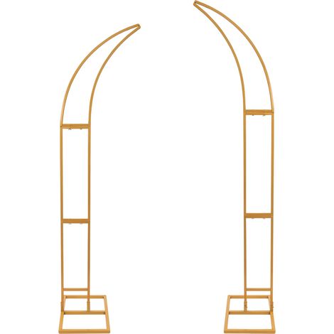 Support d'Arche de Mariage, Design Moderne, Sur Pied, Or, S (1/2)