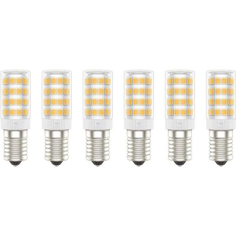 Ampoules LED E14, 5W (équivalent à 50W), Blanc Chaud (3000K), AC220-240V, Sans Scintillement, Non Dimmable, 300 Lumens, IRC80, Pack de 6 - (Blanc Chaud, 5W) [Classe énergétique A+] (1/5)