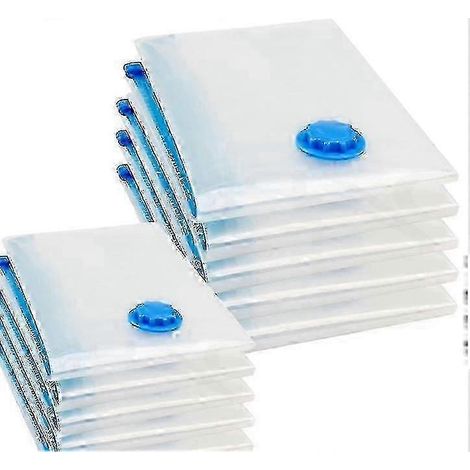 Lot de 6 sacs de rangement sous vide XXL pour vêtements et couvertures, gain de place.-AquaForge