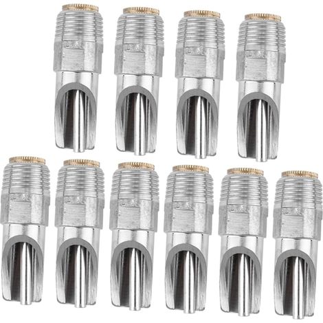 Distributeur D'eau pour Cochon 10 Pièces en Acier Inoxydable Débit Automatique, Finition Argentée, Usage pour Porcs et Moutons, Lot de 10 Pièces (1/5)