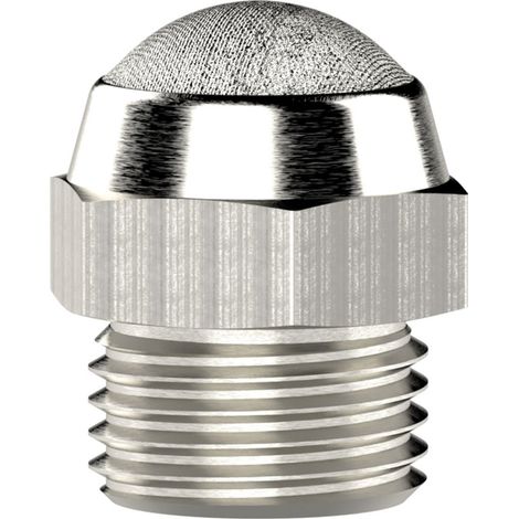 Riegler Schalldämpfer, Edelstahl, flach, G 1/2, SW 24 (1/3)