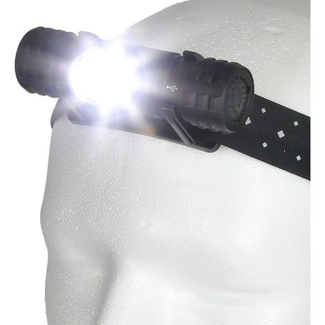 Lampe frontale à LED rechargeable 1200 lumen