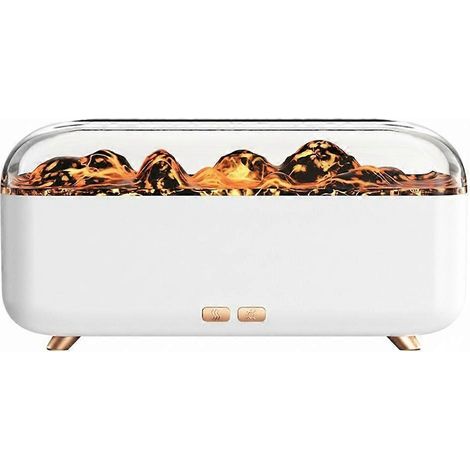 Miniatur-Diffusor für ätherische Öle (300 ml) mit Vulkanfunktion, kleines USB-Gerät für Zuhause, mit Flammen-Luftbefeuchter (1/5)