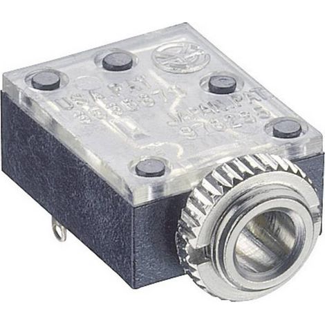Lumberg 1503 09 Jack 3.5 mm Presa orizzontale Numero Poli (num): 3 Stereo Nero 1 pz.