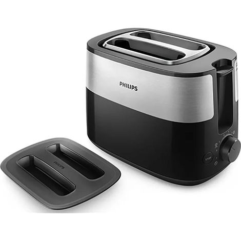 Philips Collection Daily grille-pain noir et argent 830 W