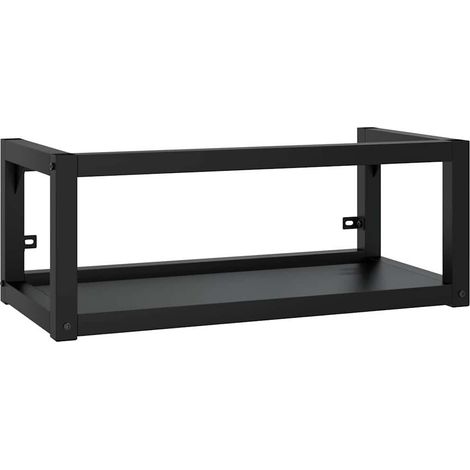 Struttura per Lavabo a Parete Nera 79x38x31 cm in Ferro (1/5)