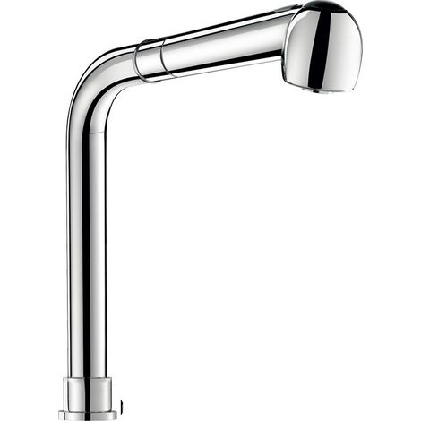 Jet de douche extractible Delabie sur colonne pivotante H195 L215mm