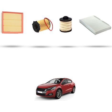 Kit tagliando 4 filtri compatibile con Ds4 1.6 BlueHdi 85kw dal 2014 (1/5)