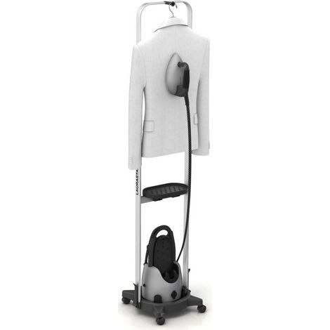 Support pour défroisseur vertical – Aluminium éloxé – Réglable en hauteur – 4 roues pour déplacement facile – Dimensions 40 x 38 x 177 cm – Laurastar (1/5)