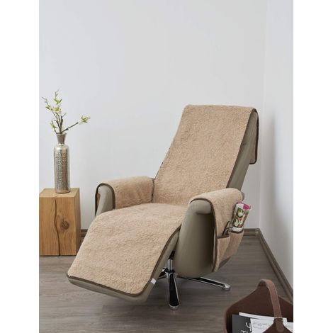 Plaid pour Fauteuil en Laine Vierge - Protège Les accoudoirs et Le Fauteuil sur Toute sa Longueur (1/2)