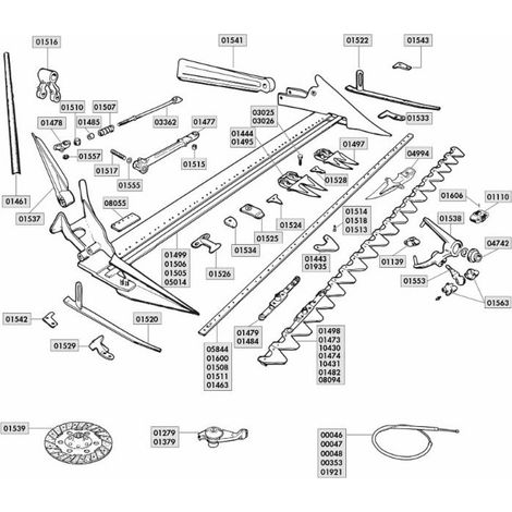 Porte lame 523028236 adaptable BCS 622