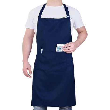 Grembiule impermeabile unisex per barbecue, ristoranti, bar, ecc., verde, 2 pezzi. (1/5)