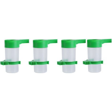 Jeffergarden 4pcs Pet Drinker, Bird Cage Drinker Clip, Parrot, Cockatiel, Parakeet (1/5)