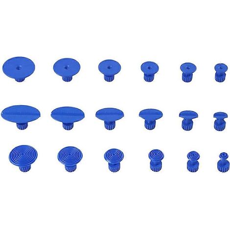 Kit de débosselage sans peinture (18 pièces) pour voiture : extracteur de bosses, kit de réparation de bosses sans peinture-442.5cm-Blue