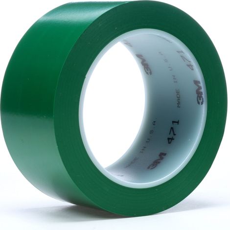 Ruban de marquage Vert 3M 471, 50mm x 33m x 0.14mm ( Prix pour 1 )