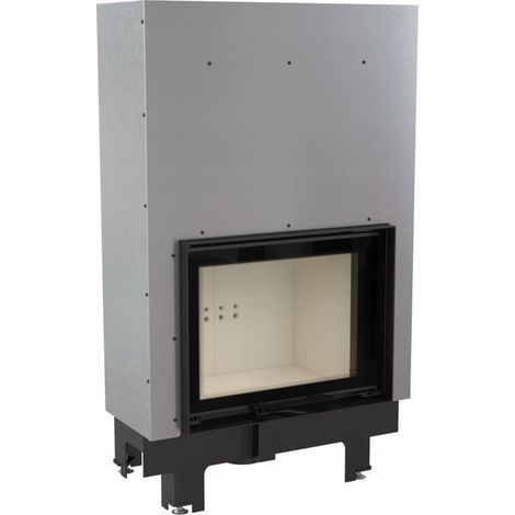Wasserführender Kamineinsatz KRATKI MBM 12 kW Ø 180 mit Schiebetür mit Türfeder (1/4)