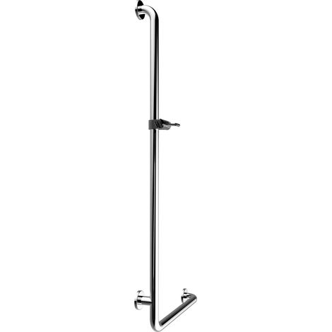 Normbau Inox Care Winkelgriff mit Brausehalter 500x1200, links