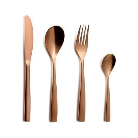 DOZZ. FORCHETTA TAVOLA BARCELLONA PVD 18% COPPER COMAS.-6110-