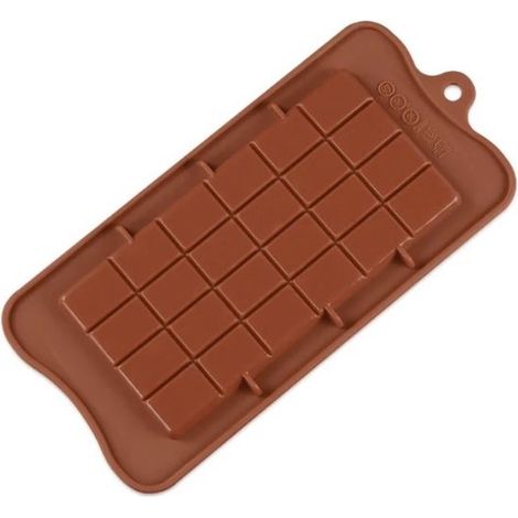Grand moule à chocolat en silicone - Moule pour chocolat, fondant et bonbons - Moule pâtisserie - Moule à confiseries - Réutilisable et antiadhésif (1/2)