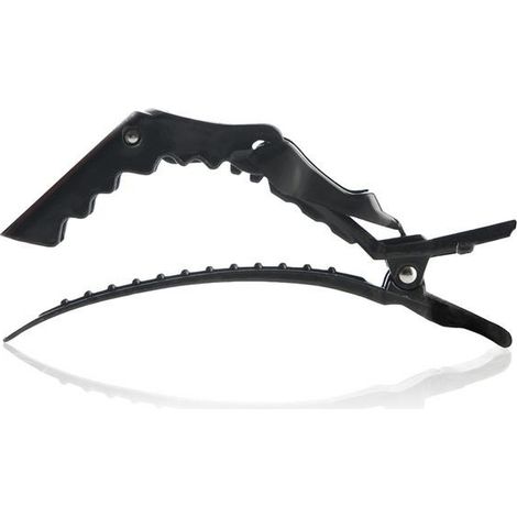 Pinces crocodiles noires F317 (lot de 6)