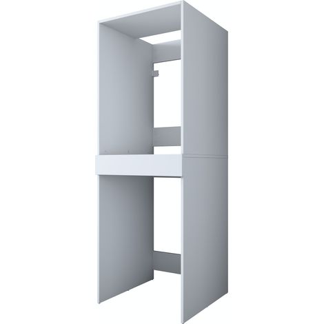 Meuble pour machine à laver en bois "Dorma" - 66 x 65 x 189 cm - Blanc