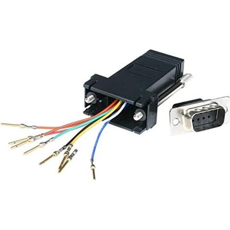 Adaptateur Modulaire DB9 Mâle vers RJ45 Femelle - STARTECH - Noir - 16 Port RS232 - Connecteur Fiable (1/5)