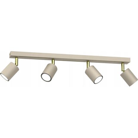 Luminex Striper 4598 Deckenleuchte Beige und Gold 60 cm