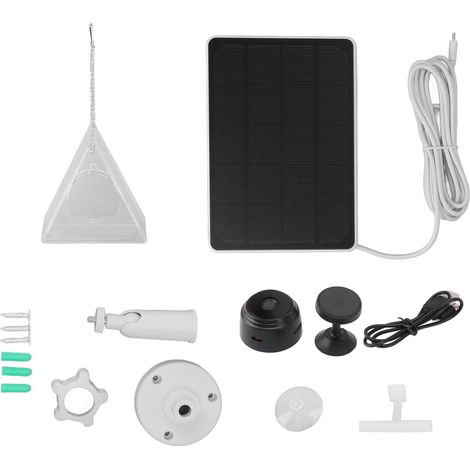 Intelligenter 3,3-W-Vogelfutterspender für den Außenbereich mit Echtzeitüberwachung, HD-Kamera und Solarladeplatine (dreieckig) (1/5)
