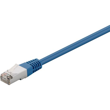 Goobay 73071 cable de red Azul 0,5 m Cat5e F/UTP (FTP)