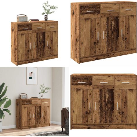 vidaXL Sideboard Altholz-Optik 91x28x75 cm Holzwerkstoff (1/5)